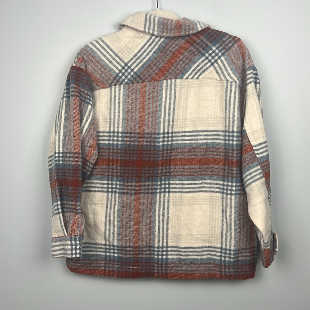 Canyon Creek oversized NWT cozy women’s small plaid shacket - Picture 6 of 7